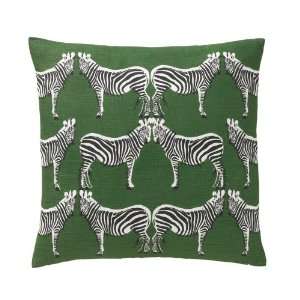  Zebra Throw Pillow in Kelly Green: Home & Kitchen