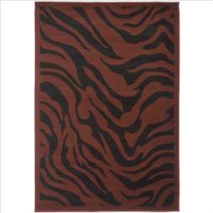   AUG 9319 Augusta Dark Zebra Woven Contemporary Rug: Furniture & Decor