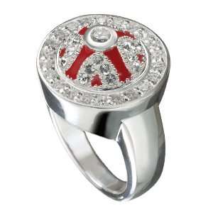   JewelPops Sterling Silver Cubic Zirconia Ring KR12 Size 6: Jewelry