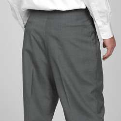 Sansabelt Mens Four Seasons Grey Pleated Dress Pants  