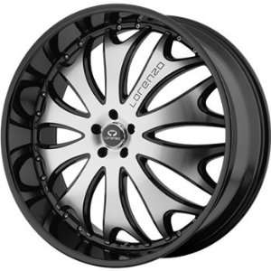 Lorenzo WL029 20x10 Black Wheel / Rim 5x5.5 with a 18mm Offset and a 