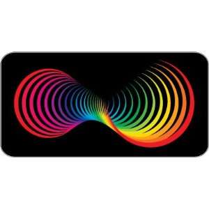  Infinity Rainbow Flag Spiral Car Bumper Sticker Decal 5x2 