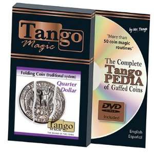  Folding Coin Quarter (Traditional) by Tango Magic: Toys 