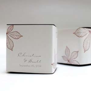  Autumn Leaf Cube Favor Box Wrap   Vintage Pink: Kitchen 