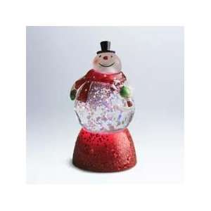   : 2011 Mini Lighted Snowman 3 Snow Globe by Hallmark: Home & Kitchen