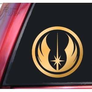  Jedi Order Vinyl Decal Sticker   Mirror Gold: Automotive