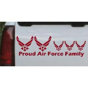 Proud Air Force Stick Family 3 Kids Stick Family Car Window Wall 