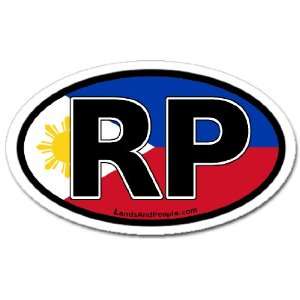  Philippines RP for Republika ng Pilipinas in Filipino Flag 