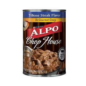  Alpo Chop House T Bone Steak Flavor In Gravy Canned Dog 