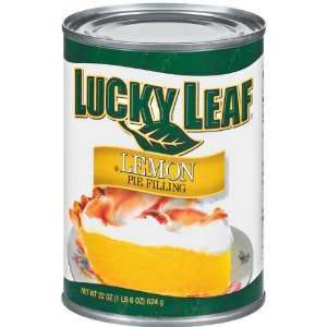 Lucky Leaf Pie Filling Lemon   12 Pack:  Grocery & Gourmet 