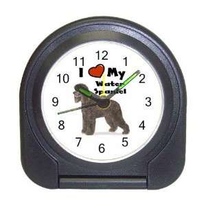  I Love My Water Spaniel Travel Alarm Clock: Home & Kitchen