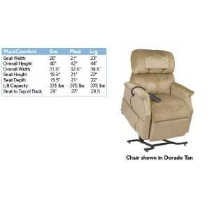 Golden Technologies Maxicomfort Series Lift Chair: Cabernet   Medium