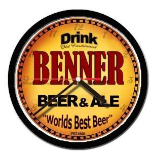  BENNER beer and ale cerveza wall clock: Everything Else