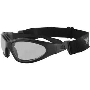   Motorcycle Sunglasses with Strap (Clear Lenses 50 0099): Automotive