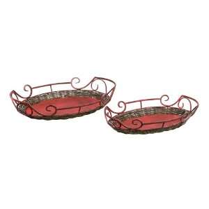  Sterling Industries 51 0477 Set/2 Claret Trays Tray: Home 