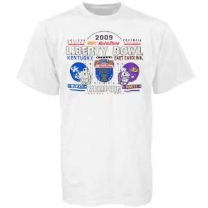   vs. Kentucky Wildcats White 2009 Liberty Bowl Head to Head T shirt