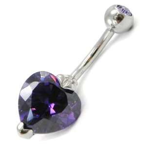  Body piercing Love amethyst. Jewelry