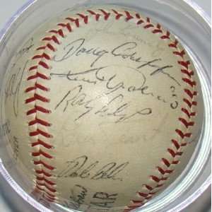    1971 Red Sox Team 22 SIGNED Baseball YAS: Sports & Outdoors