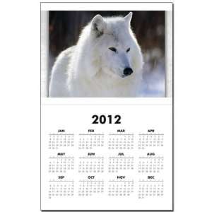    Calendar Print w Current Year Arctic White Wolf: Everything Else