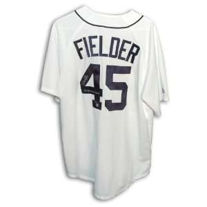  Cecil Fielder Autographed Detroit Tigers White Majestic 