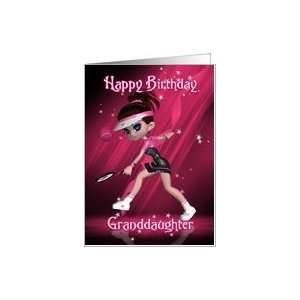  Granddaughter Birthday Card   Tennis Card Toys & Games