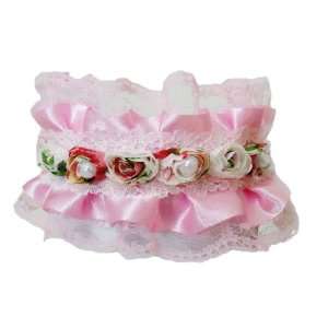   with Mini Roses, Pink   Small 13 (for Small Dog Breeds): Pet Supplies