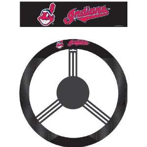  Clevelands Indians Poly Suede Steering Wheel Cover: Sports 
