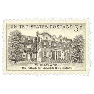  #1081   1956 3c Wheatland Postage Stamp Numbered Plate 