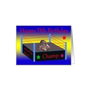  11th Birthday, Raccoon wrestling Card: Toys & Games