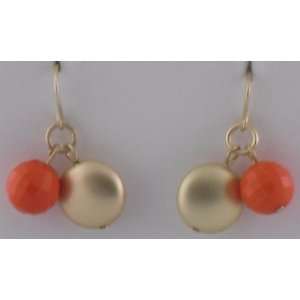  Rose and Gold Spheres Earrings: Jewelry