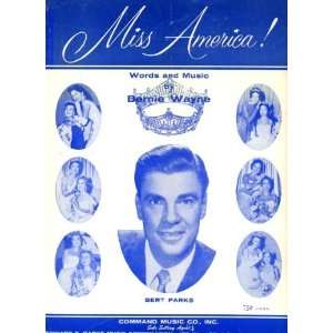    Vintage 1955 Sheet Music performed by Bert Parks 