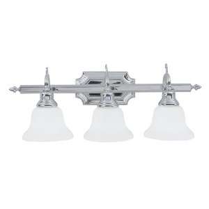  Livex 1283 05 French Regency 3 Light Vanity in Chrome 1283 