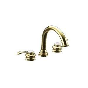 Kohler deck mount bath faucet trim w/ lever handles K T12885 4 PB 
