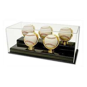  5 Ball Gold Glove Baseball Display case: Sports & Outdoors