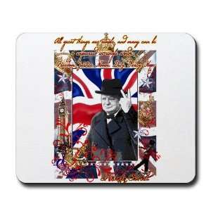  Winston Churchill Anti democrat Mousepad by  