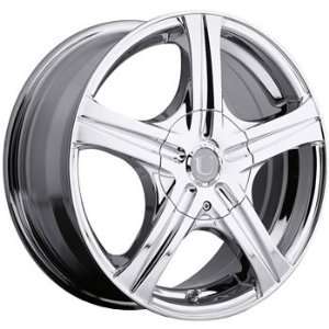  14x6 Chrome Wheel Platinum Slalom 5x4.5 5x4.25: Automotive