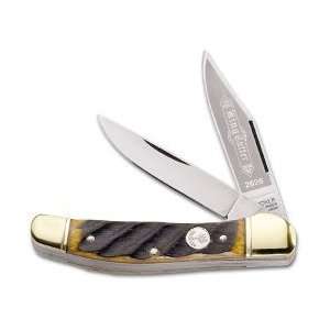  Boker King Cutter Copperhead Folding Knife Washboard Bone 