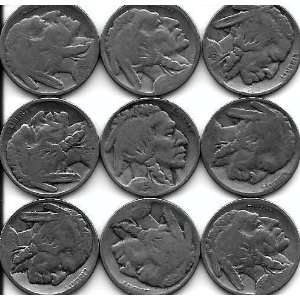  of 40 Each 2 Digit Dated Buffalo Nickels 1913 1938 