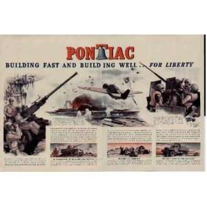   For Defense  1943 Pontiac War Bond Ad, A2683 