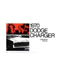  1970 DODGE CHARGER Owners Manual User Guide Automotive