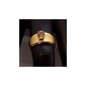  Goldtone Engagement Ring 