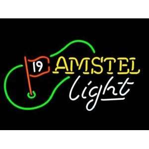  AMSTEL LIGHT GOLF 19TH HOLE NEON SIGN: Home Improvement