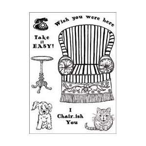   Clear Art Stamps Small 6.5X3.75 Sheet Take It Easy; 2 Items/Order