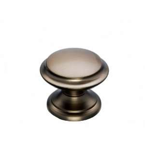  Flat Top Knob 1 3/8   Brushed Bronze