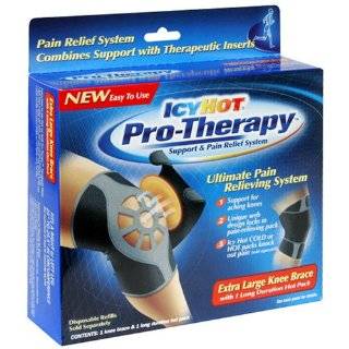 Icy Hot Pro Therapy Knee Brace with 1 Long Duration Hot Pack, Extra 