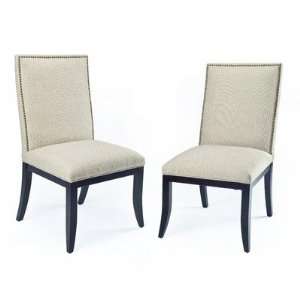   Fabric Ivory Side Chairs (Set of 4)   MCR2003B SET4: Furniture & Decor