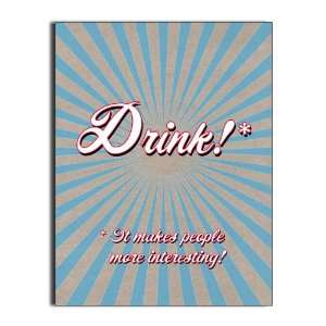  NTS Drink   Hilarious Note to Self Birthday Greeting Card 