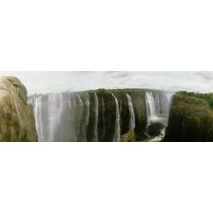  Water Falling Into a River, Victoria Falls, Zimbabwe 