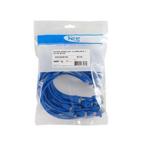  Patch Cord Cat 5e 5 Foot Blue 50 Micro Inch Gold Plated 