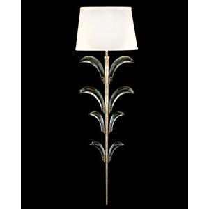   Lamps 738450ST Beveled Arcs Silver Leaf Wall Sconce